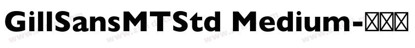 GillSansMTStd Medium字体转换